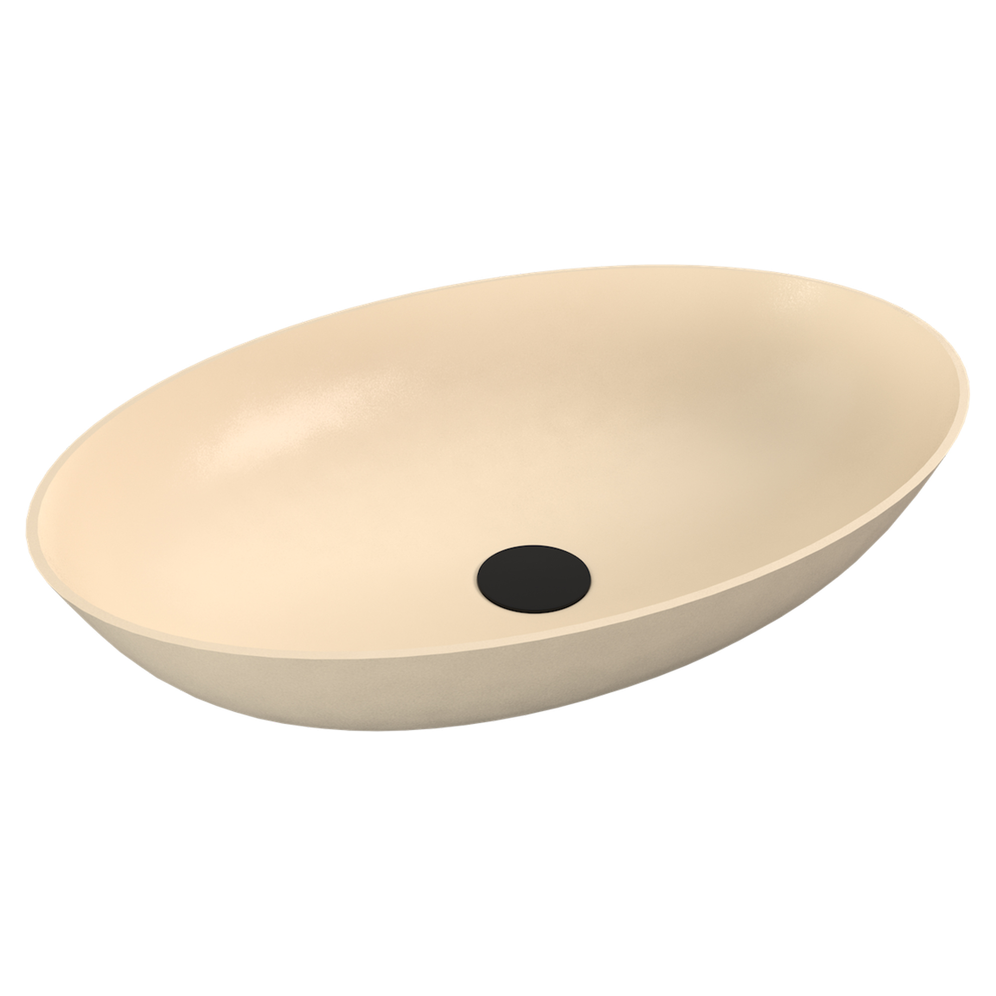 Gjutmarmor Tvättställ Marcelle Beige Matt 60x40 cm