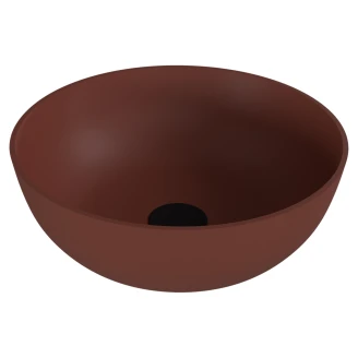 Gjutmarmor Tvättställ <strong>Marcelle</strong>  Brun Matt 39 cm