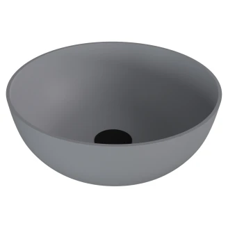 Gjutmarmor Tvättställ <strong>Marcelle</strong>  Grå Matt 39 cm