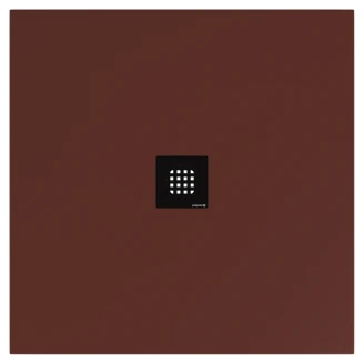 Gjutmarmor Duschkar <strong>Marcelle</strong>  100x100 cm Brun Matt