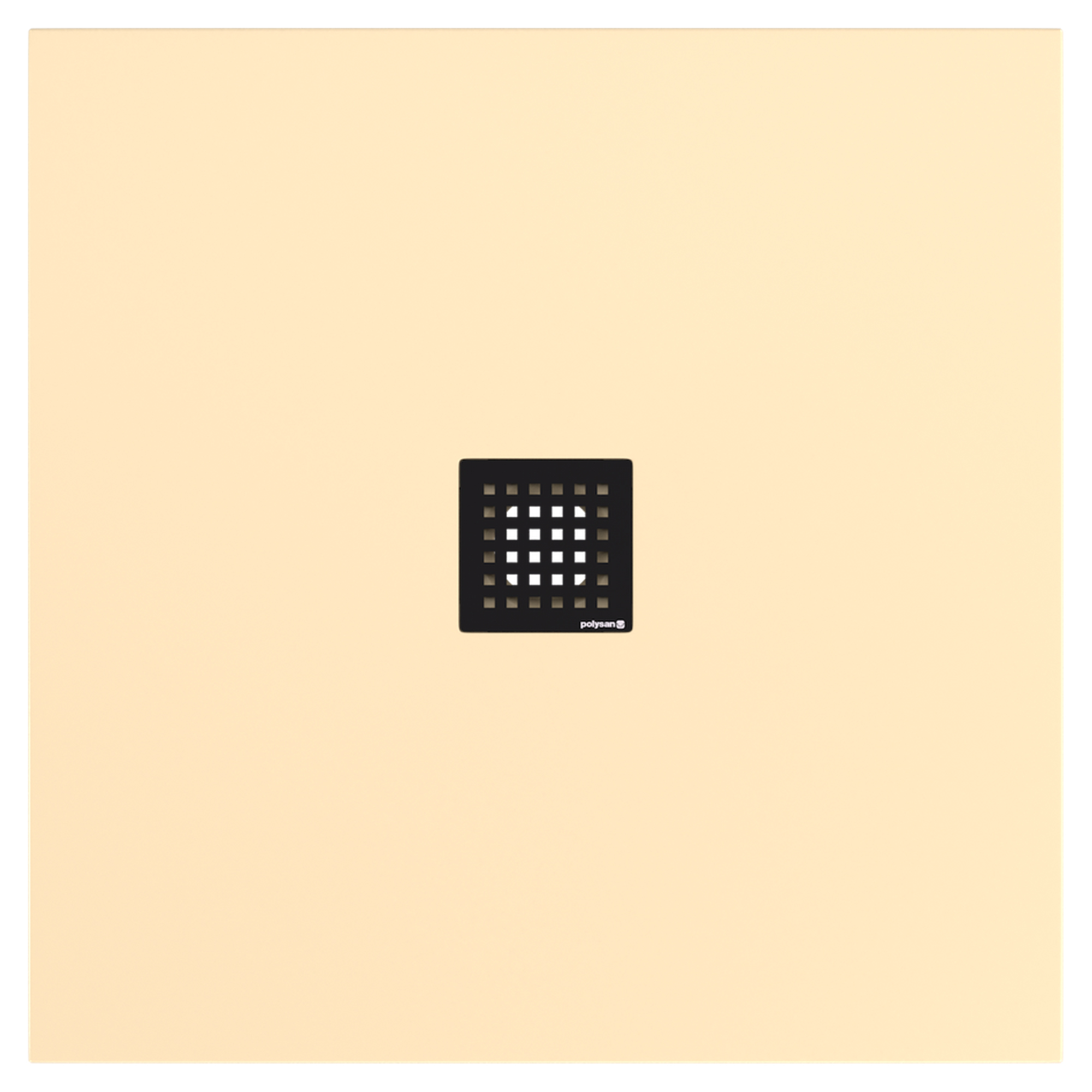 Gjutmarmor Duschkar Marcelle 90x90 cm Beige Matt