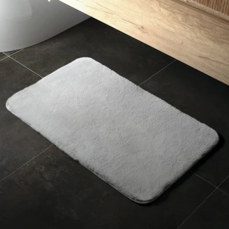 Halkfri Badrumsmatta <strong>Mello</strong>  Grå 50x80 cm