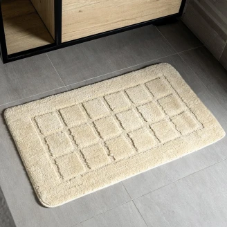 Halkfri Badrumsmatta <strong>Nubo</strong>  Beige 50x80 cm