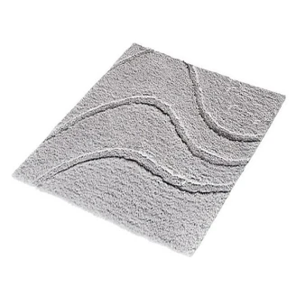 Halkfri Badrumsmatta <strong>Orris</strong>  Grå 55x50 cm