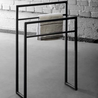Fristående Handdukshängare <strong>Doppio</strong>  Svart Matt 55x79 cm