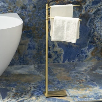Fristående Handdukshängare <strong>Loa</strong>  Guld Matt
