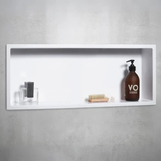 Duschnisch <strong>Novis</strong>  Vit Matt 81x27 cm