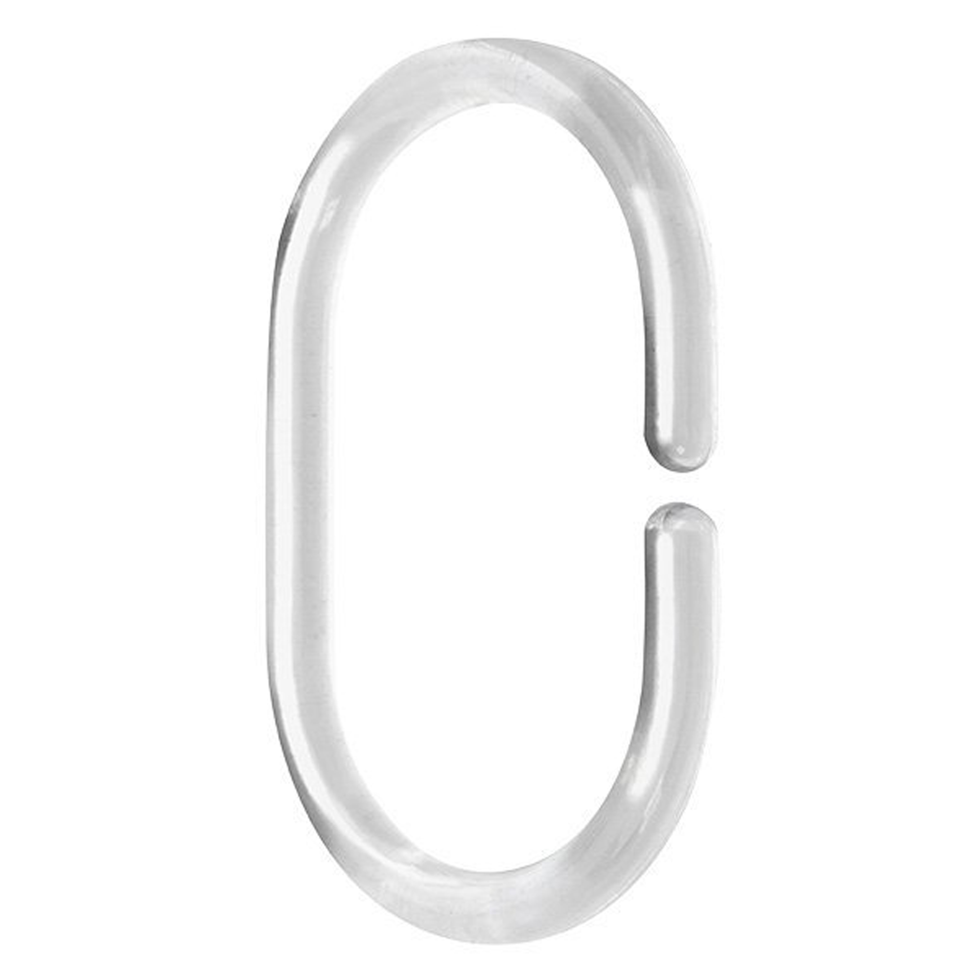 Duschdraperiring Yono Transparent 12 st