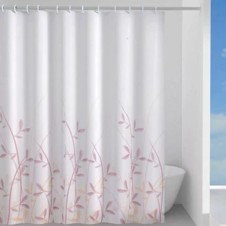 Duschdraperi Flora 180x200 cm Vit