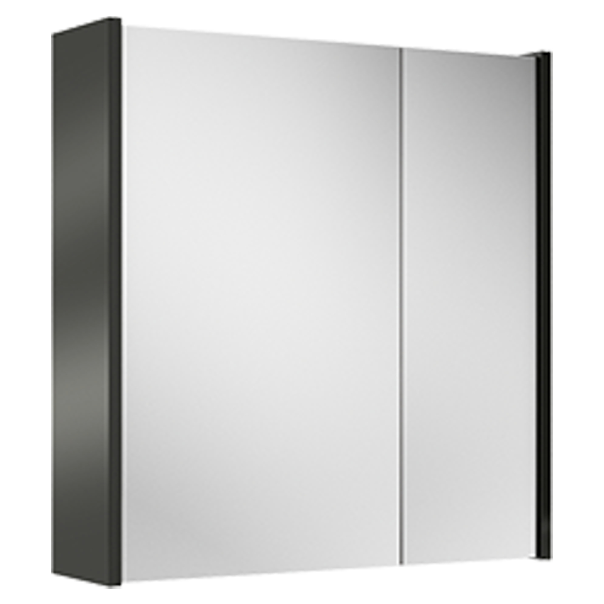 Spegelskåp Lumin Svart Blank  60 cm