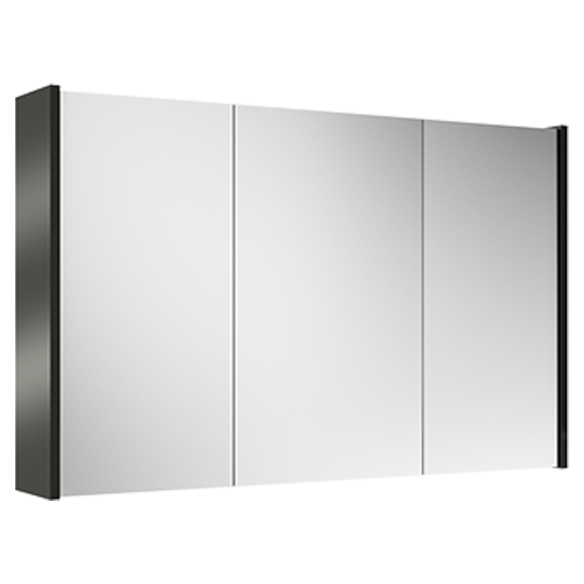 Spegelskåp Lumin Svart Blank  100 cm