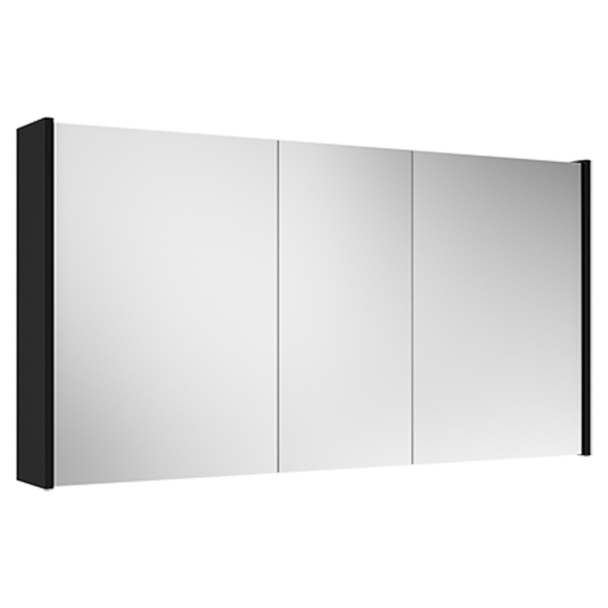 Spegelskåp Lumin Svart Matt 120 cm