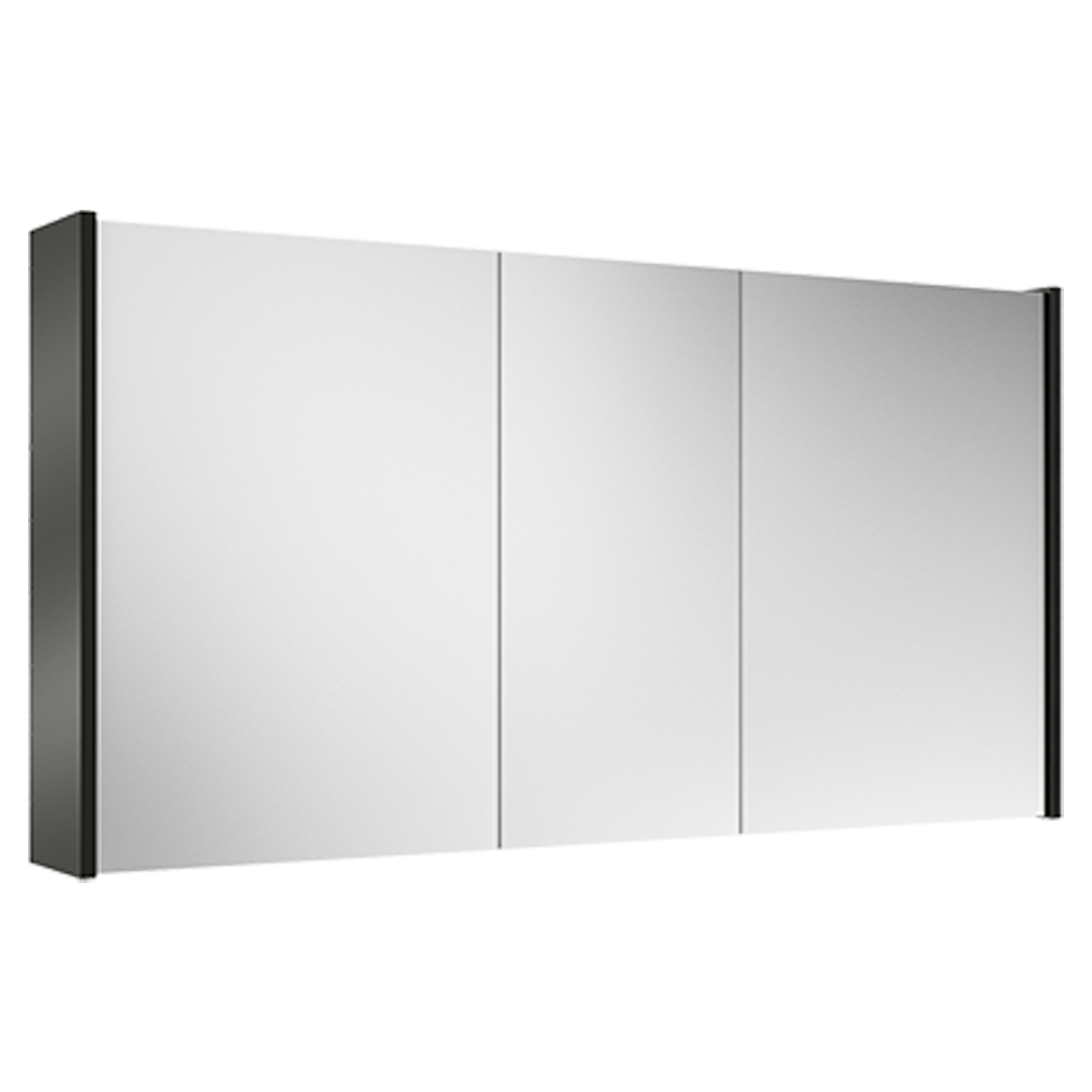 Spegelskåp Lumin Svart Blank  120 cm