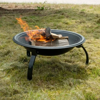 Cachfires Eldskål med Galler och Nät Svart Matt
