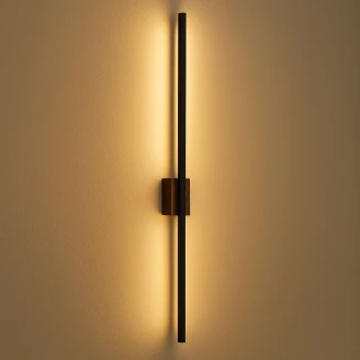 Vägglampa <strong>Vertikal</strong>  Valnöt Matt 108 cm