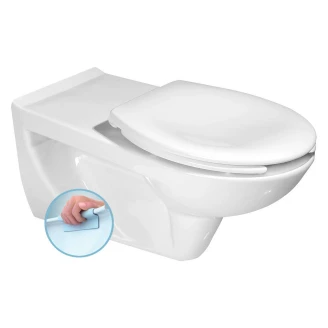 Vägghängd Handikappanpassad Toalett <strong>Assista</strong>  Vit Blank