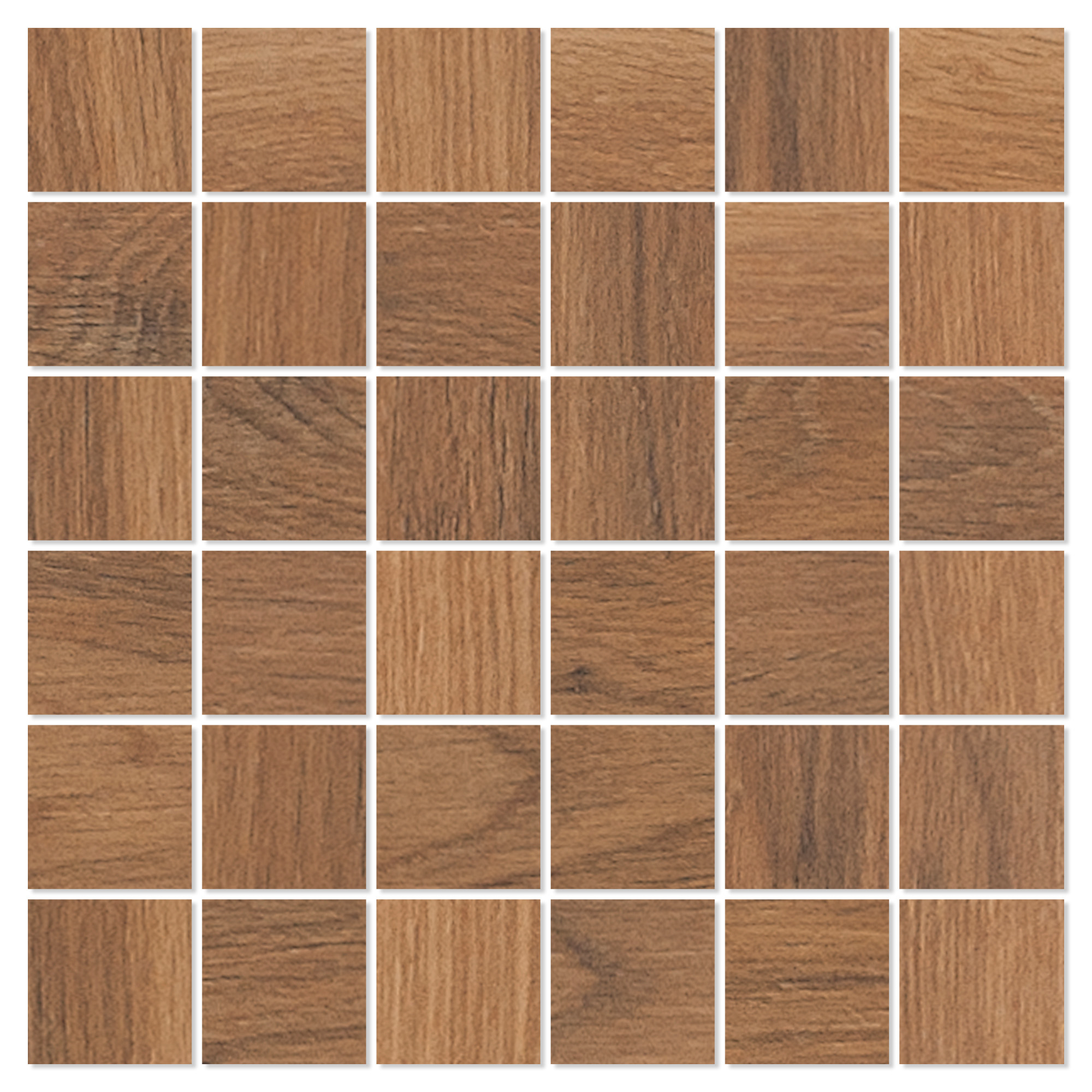 Träklinker Mosaik Pinewood Honey Matt 30x30 (5x5) cm