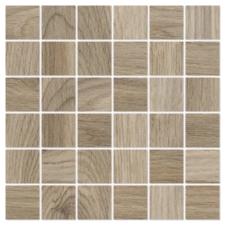 Träklinker Mosaik <strong>Pinewood</strong>  Beige Matt 30x30 (5x5) cm
