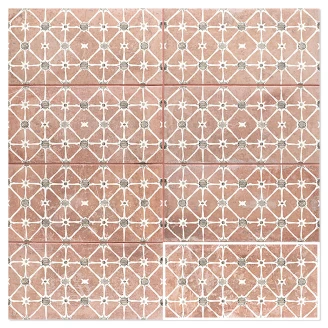 Mainzu Dekor Klinker Rose Matt 15x30 cm