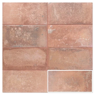 Mainzu Klinker Rose Matt 15x30 cm