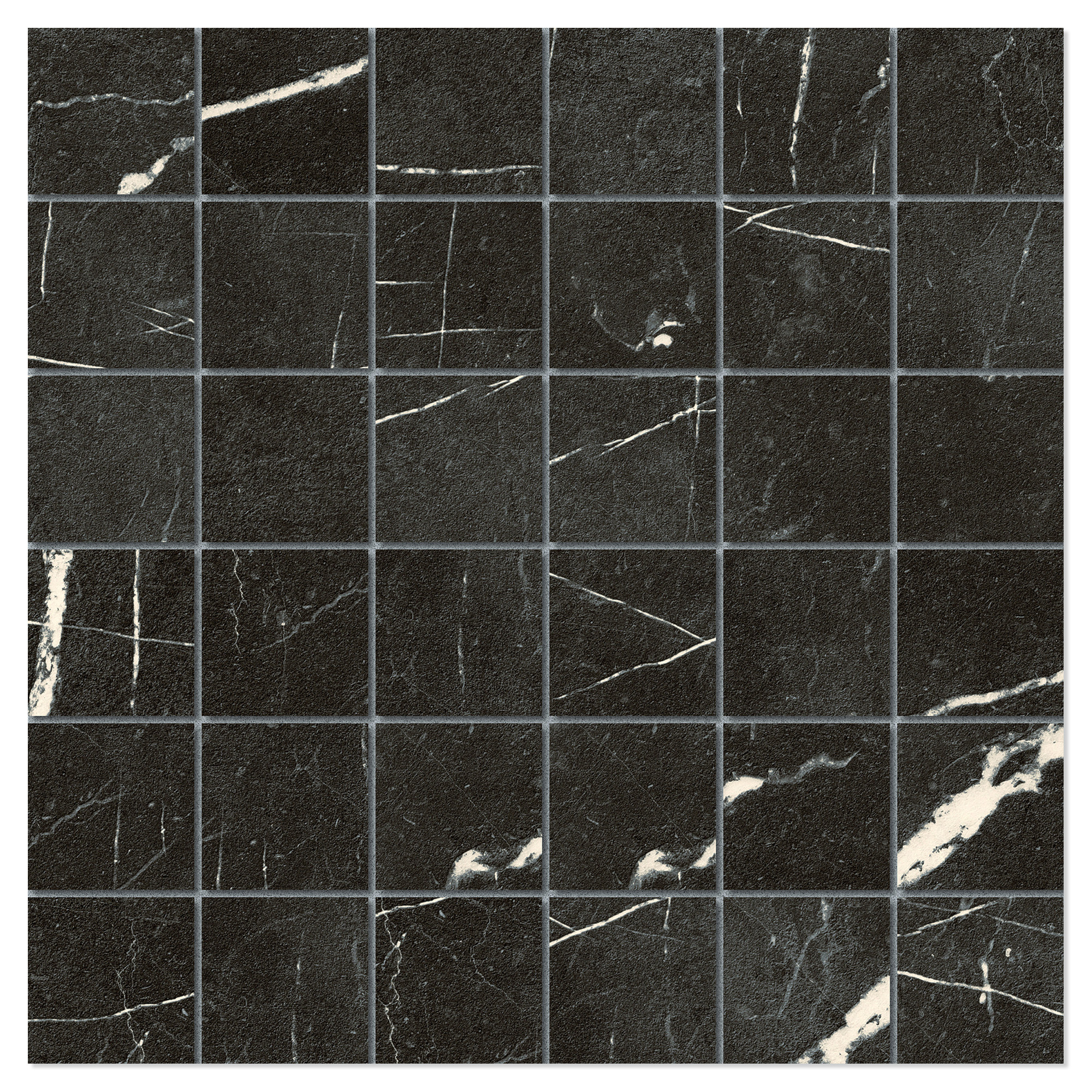 Unicomstarker Klinker Marmorea Nero Marquinia Matt 30x30 (5x5) cm