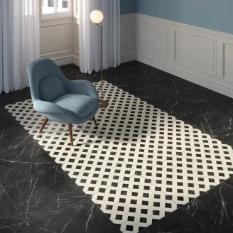 Unicomstarker Dekor Klinker <strong>Marmorea</strong>  Domus Nero Matt 60x60 cm