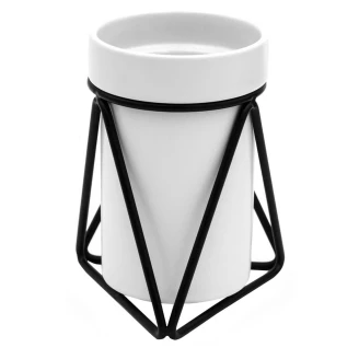 Tandborsthållare <strong>Fleuron</strong>  Vit-Svart