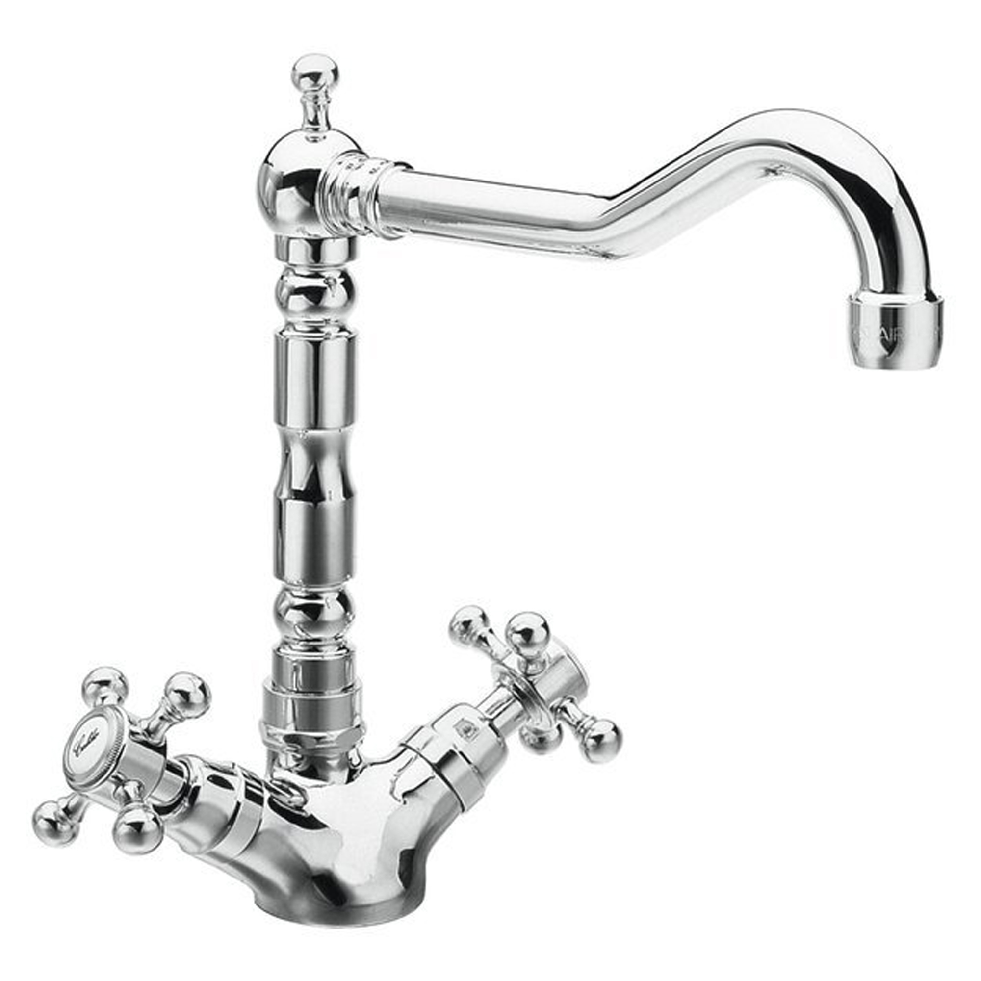 Köksblandare med Retro Pip Lancaster Krom Blank