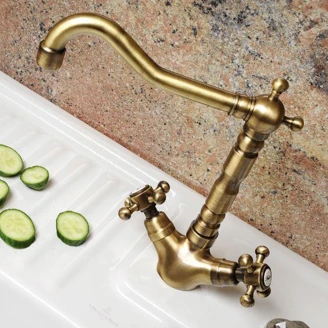 Köksblandare med Retro Pip <strong>Lancaster</strong>  Brons Matt