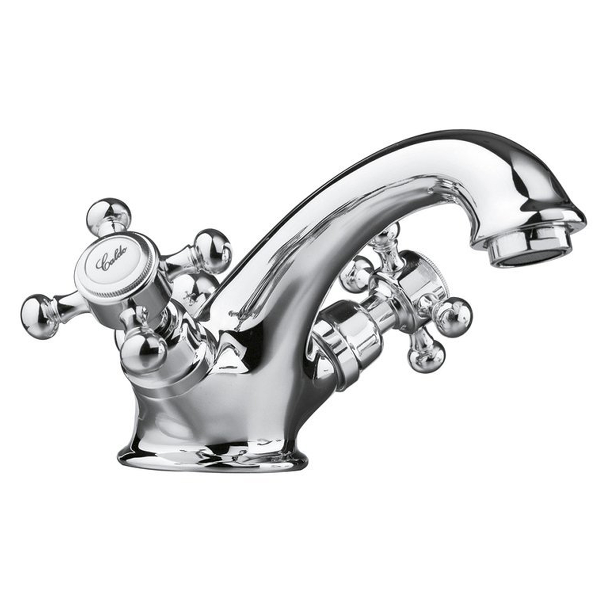 Tvättställsblandare Lancaster Krom Blank med Bottenventil