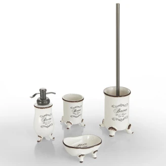 Set av Badrumstillbehör <strong>Versaille</strong>  Vit Blank