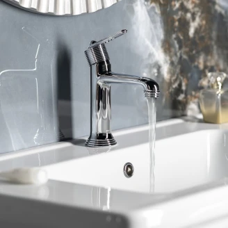 Tvättställsblandare <strong>Eversham</strong>  Krom Blank