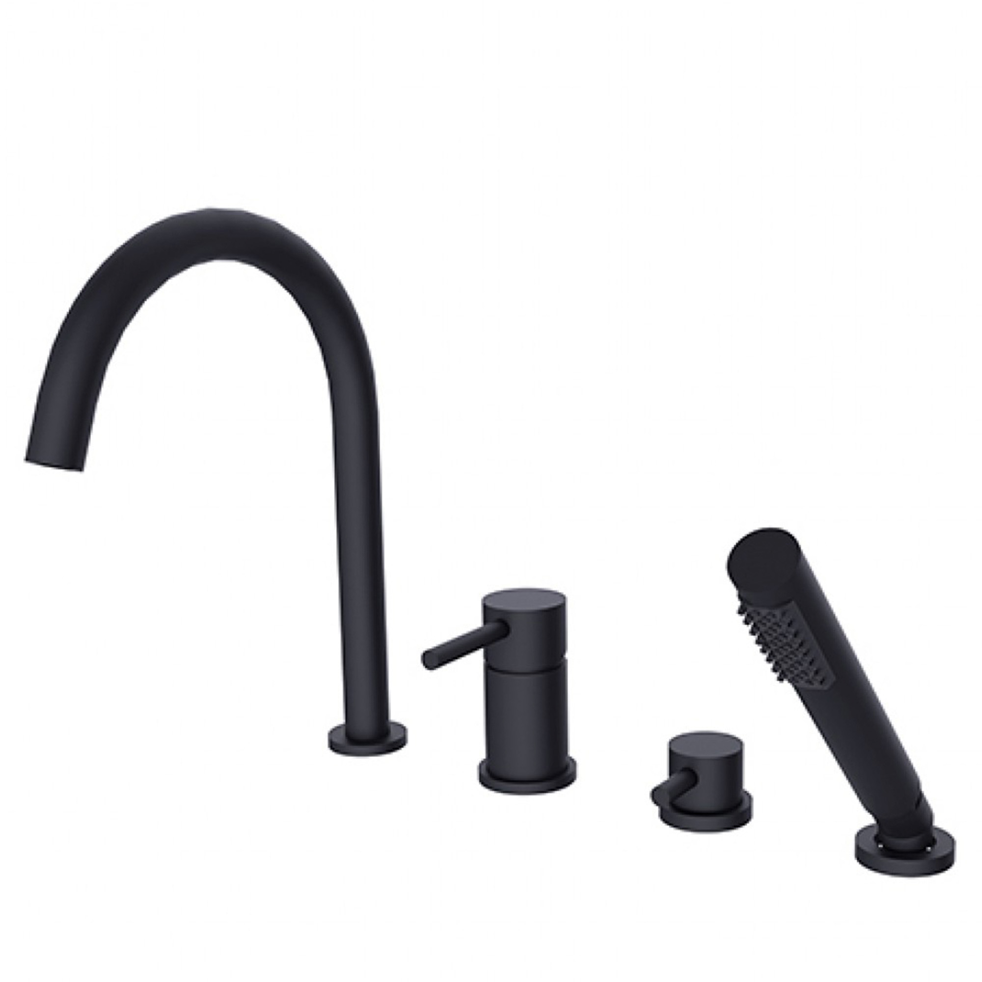 Sargblandare Alta 4-håls Svart Matt