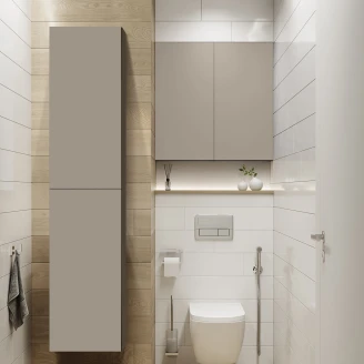 Högskåp <strong>Unity</strong> med Två Dörrar Dimmgrå Matt 40x12.6x180 cm