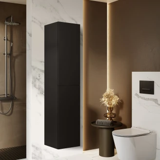 Högskåp <strong>Unity</strong>  med Två Dörrar Valnöt Matt 40x35.2x180 cm