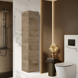 Högskåp <strong>Unity</strong>  med Två Dörrar Ek Trä Matt 40x35.2x180 cm