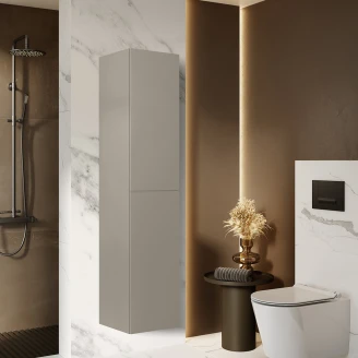 Högskåp <strong>Unity</strong> med Två Dörrar Dimmgrå Matt 40x35.2x180 cm