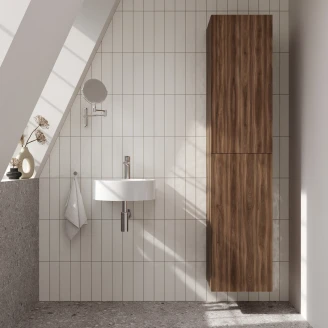 Högskåp <strong>Unity</strong>  med Två Dörrar Valnöt Matt 40x35.2x180 cm