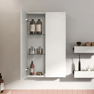 Väggskåp <strong>Unity</strong>  med Två Dörrar Vit Matt 50x12.6x80 cm