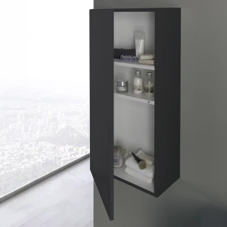 Väggskåp med 1 Dörr <strong>Rima</strong>  Svart Matt