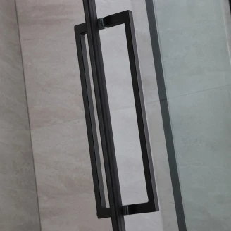Duschhörn <strong>Echelle</strong>  160 + 90 cm Svart Matt