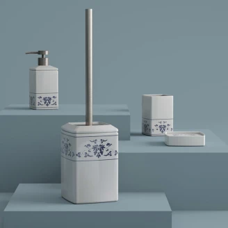 Set av Badrumstillbehör <strong>Chantilly</strong>  Vit Blank
