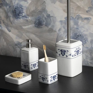 Set av Badrumstillbehör <strong>Chantilly</strong>  Vit Blank