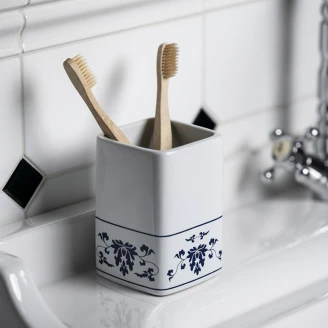 Tandborsthållare <strong>Chantilly</strong>  Vit Blank