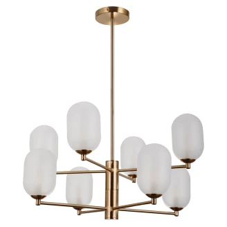 Hängande Lampa <strong>Perlano</strong>  Octa Antikbrons, Vit Matt