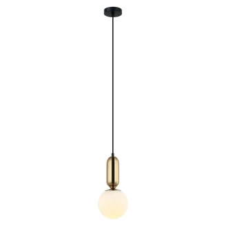 Hängande Lampa <strong>Alvera</strong>  S Antikbrons, Vit Matt