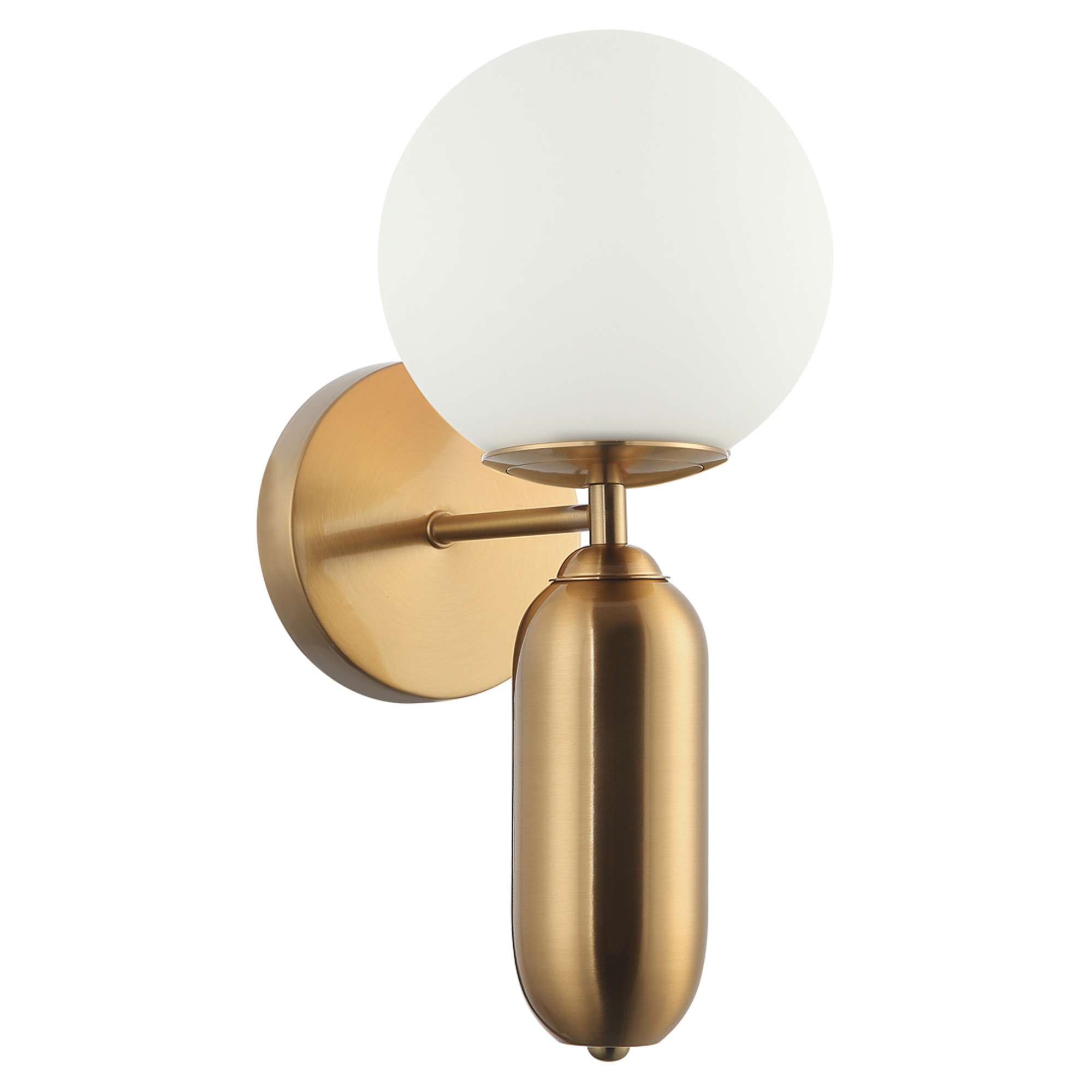 Vägglampa Alvera Antikbrons, Vit Matt