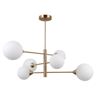 Hängande Lampa <strong>Evina</strong>  Hexa Honungsmässing Matt