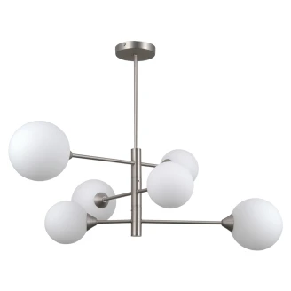 Hängande Lampa <strong>Evina</strong>  Hexa Satin Nickel Matt