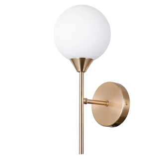 Vägglampa <strong>Evina</strong>  Uno Honungsmässing Matt